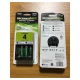 Rechargeable Battery Charger x 4