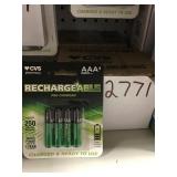 case of 4 pack AAA batteries