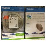 Rain screw on shower head x2