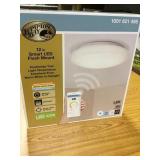 12" Smart LED Flush Mount Light set x 8 boxes