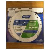 14in wet/dry segmented rim diamond saw blade