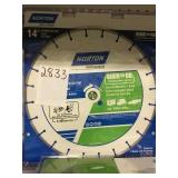 14in wet/dry segmented rim diamond saw blade