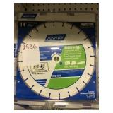 14in wet/dry segmented rim diamond saw blade