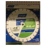 14in wet/dry segmented rim diamond saw blade