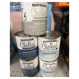 Rust-Oleum Chalked Paint & Topcoat x 5