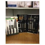 BBQ tool and knife set