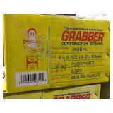 8" x 2.5" grabber construction screws