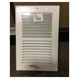 12in. White aluminum register covers