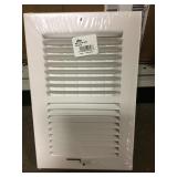 12in. White aluminum register covers