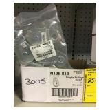 2" zinc plated single pulleys