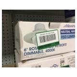 6" rotatable LED retrofit light x 3