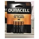 18 four packs of AAA duracell batteries x2