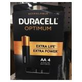 four 4 pks of duracell AA batteries x3