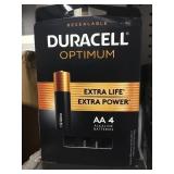 four 4 pks of duracell AA batteries x3