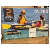 intex explorer pro 200 inflatable boat set