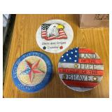 Patriotic landscape stones x12.