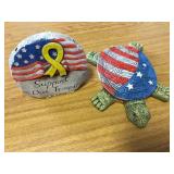 Patriotic mix of landscape stones x10