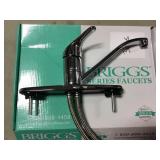 Single Handle Chrome Kitchen Faucet.