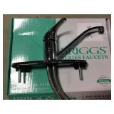 Single Handle Chrome Kitchen Faucet.