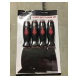 4 pc. putty knife set by the set x3.