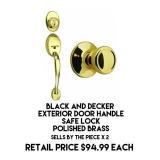 Black & Decker Exterior Door Handle x 2