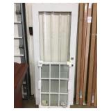 32in x 79in Steel replacement door slab w/ 9 lite.