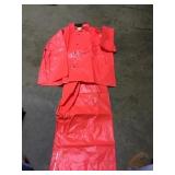 JOMAC Extra large 2 piece orange rain suit x 10