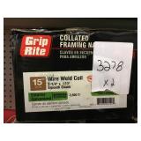 3-1/4" x .120" Collated Framing Nails x 2 boxes