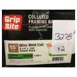 3-1/4" x .120" Collated Framing Nails x 2 boxes