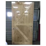 42"x 84" Knotty Alder Indoor Barn Door slab.