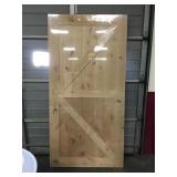 42"x 84" Knotty Alder Indoor Barn Door slab.