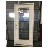 36in x 80in RH Fiberglass 15 lite ext door.