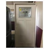 36in x 80in RH Fiberglass craftsman style door.