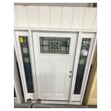 36" LH Fiberglass Shaker Entry Door w/ Sidelites.
