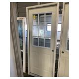 32in x 80in LH Steel 9 lite exterior door.