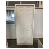 32in x 77in LH Steel 6 panel door.