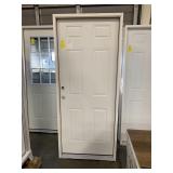 32in x 77in RH Steel 6 panel exterior door.