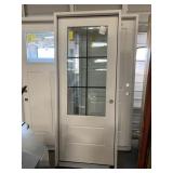 32in x 80in LH Fiberglass 6 lite exterior door.
