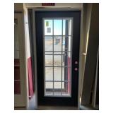 36in x 80in LH Fiberglass 15 lite ext door.