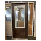 36in x 80in LH Fiberglass 3/4 view ext door.