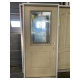 36in x 80in LH Fiberglass 1/2 view ext door.