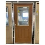 36in x 80in RH Fiberglass 1/2 view ext door.