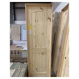 24" LH Unfinished Pine Int Door w/ oak jamb.