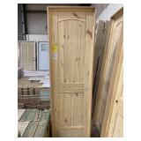 24" LH Unfinished Pine Int Door w/ oak jamb.