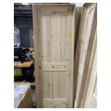 28" RH Unfinished Pine Int Door w/ oak jamb.