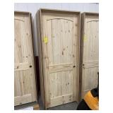 30" LH Unfinished Pine Int Door w/ oak jamb.