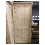 32" LH Unfinished Pine Int Door w/ oak jamb.