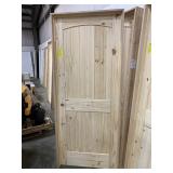 32" RH Unfinished Pine Int Door w/ oak jamb.