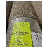 12x15.11 Roll of Plush Carpet x 184 sq ft