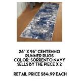 26" x 96" Centenno Runner Rug x 2